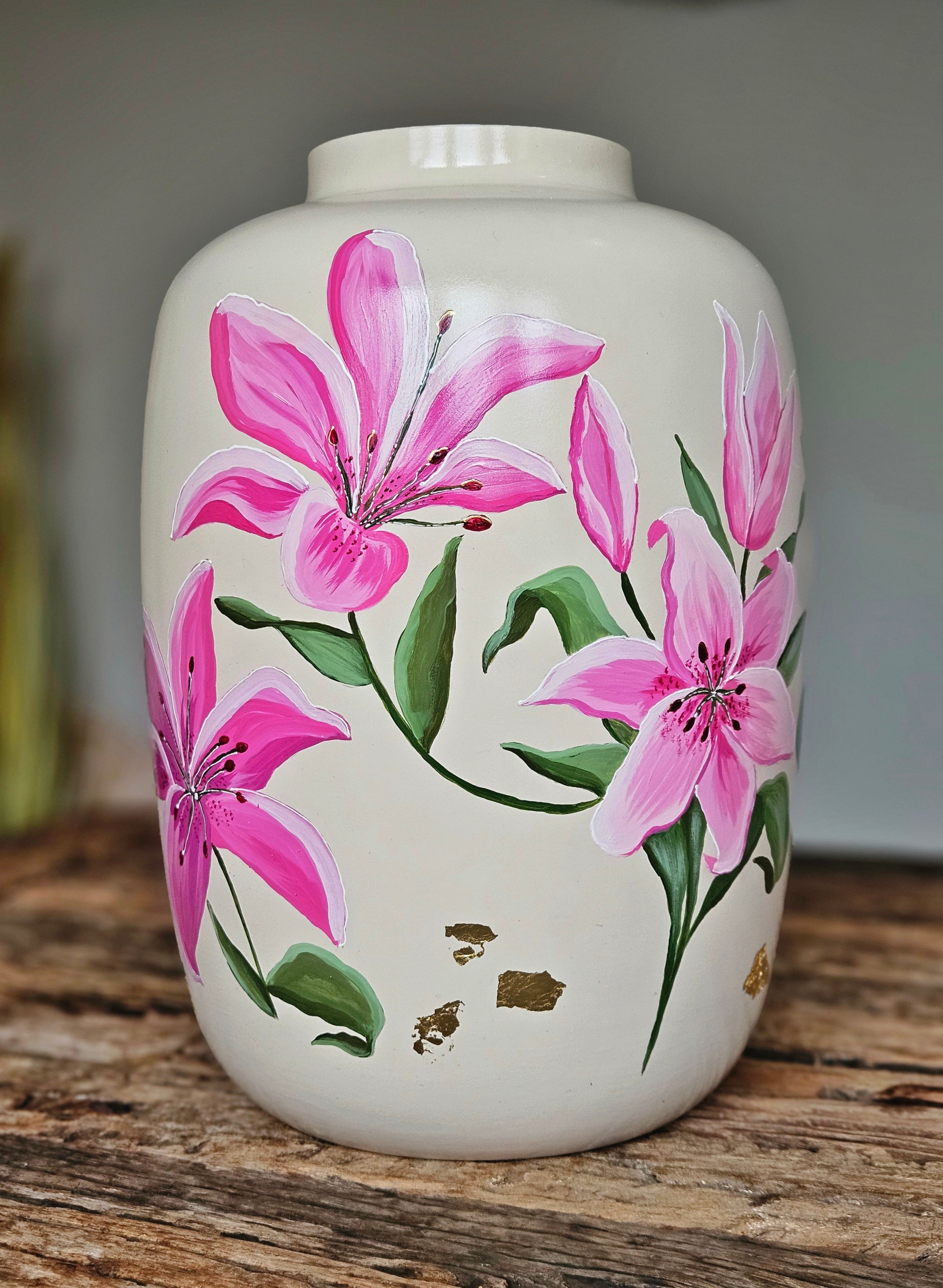 Vaas Pink Lily Elegance