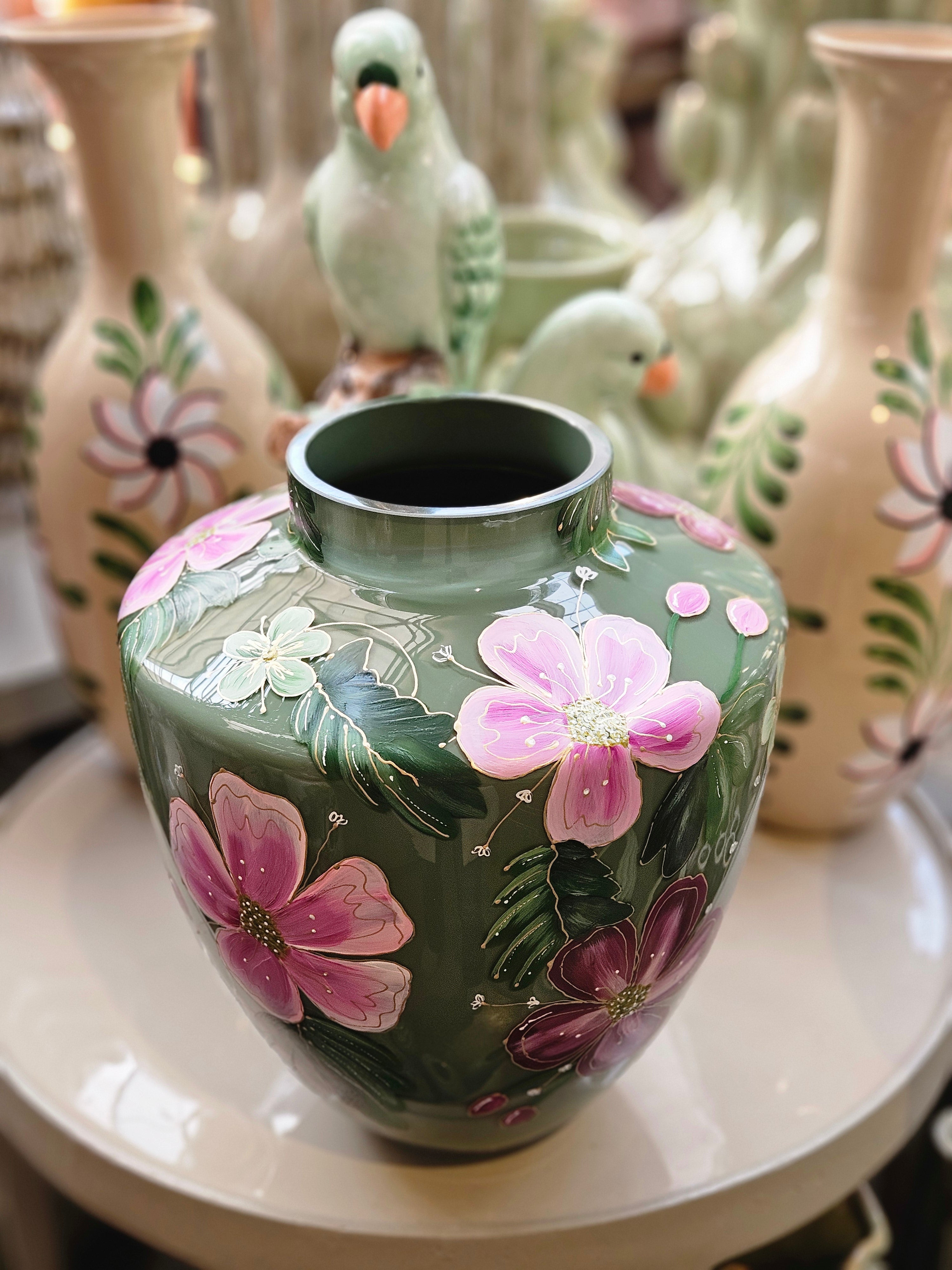 Hoogglans Vaas -Wild Blossom