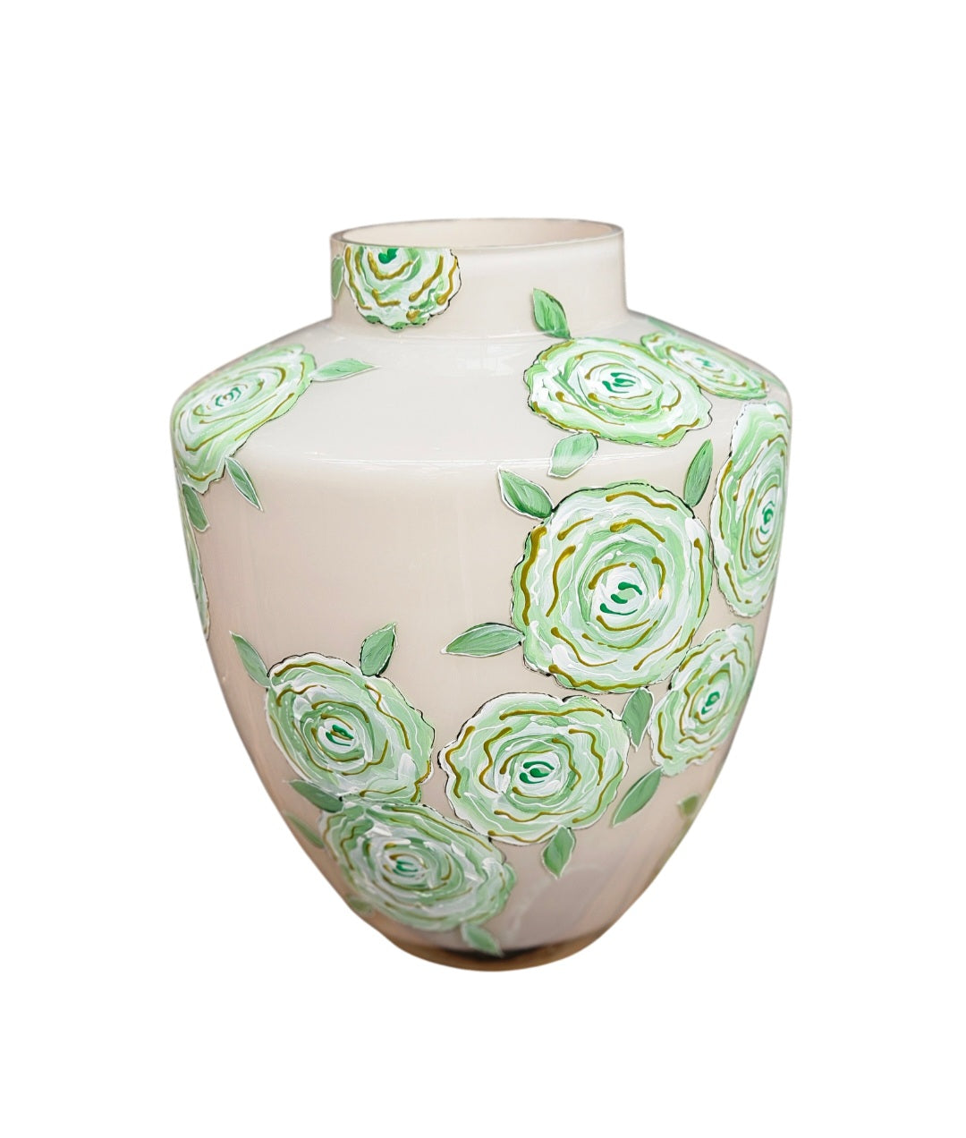 Hoogglans Vaas - White Rose