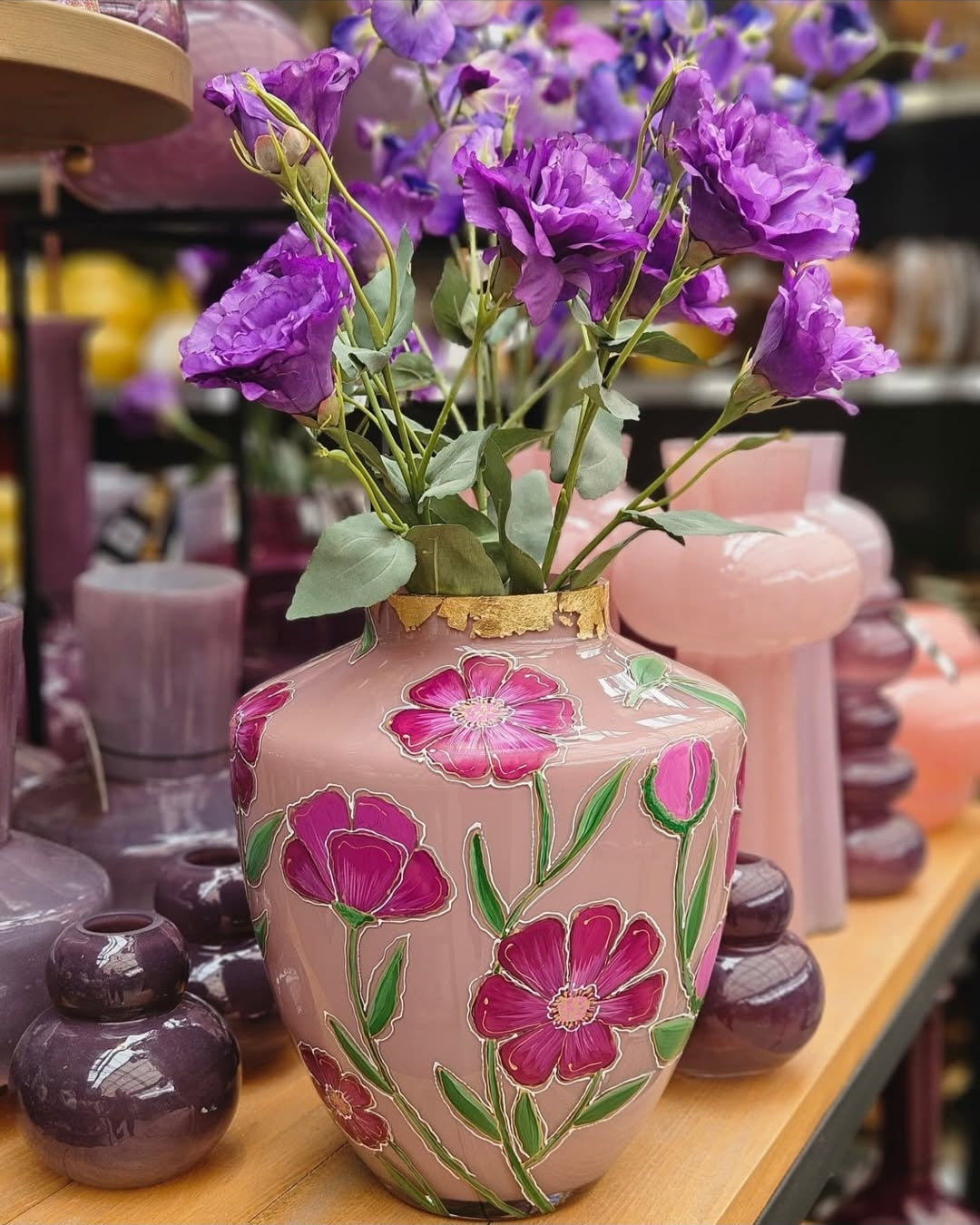 Hoogglans Vaas Blush Bloom