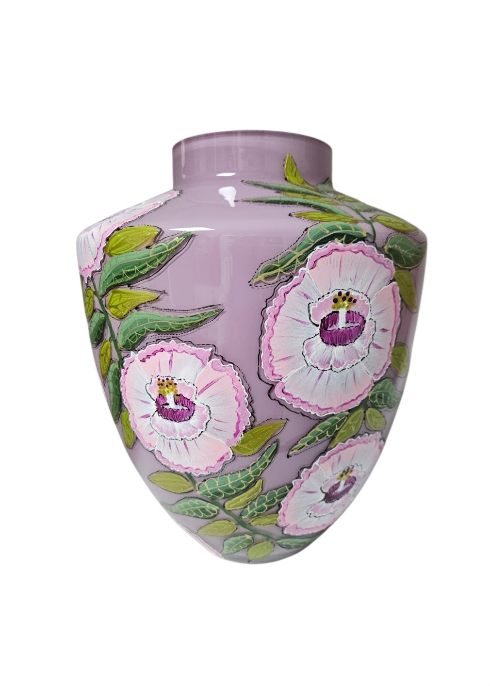 Hoogglans Vaas Soft Viola